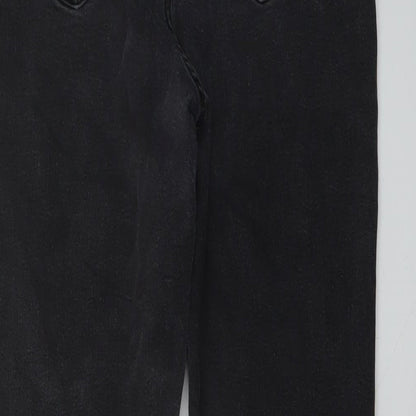 New Look Womens Grey Cotton Skinny Jeans Size 14 L27 in Regular Button