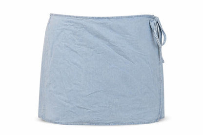 Womens UK Size 24 ASOS Wrap Denim Skirt