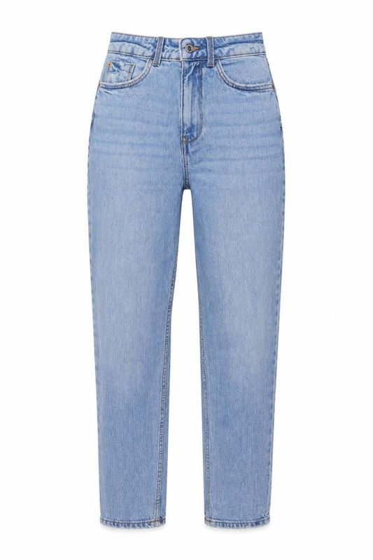 Womens UK Size 6 New Look Regular Fit Mom Blue Jeans