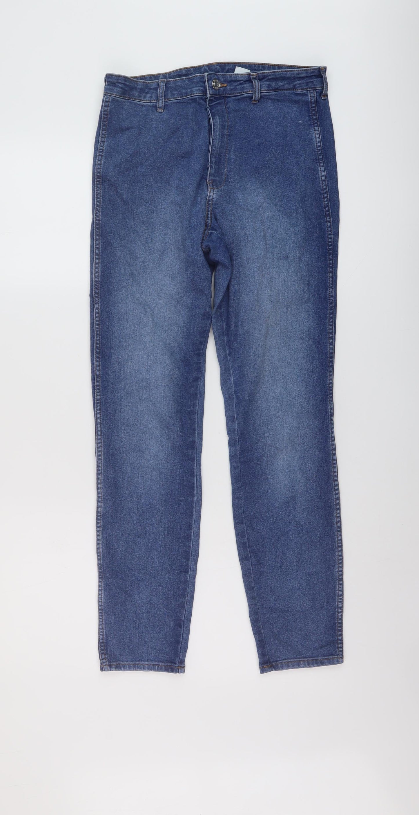 Womens UK Size 28 in H&M Regular Fit Skinny Blue Jeans