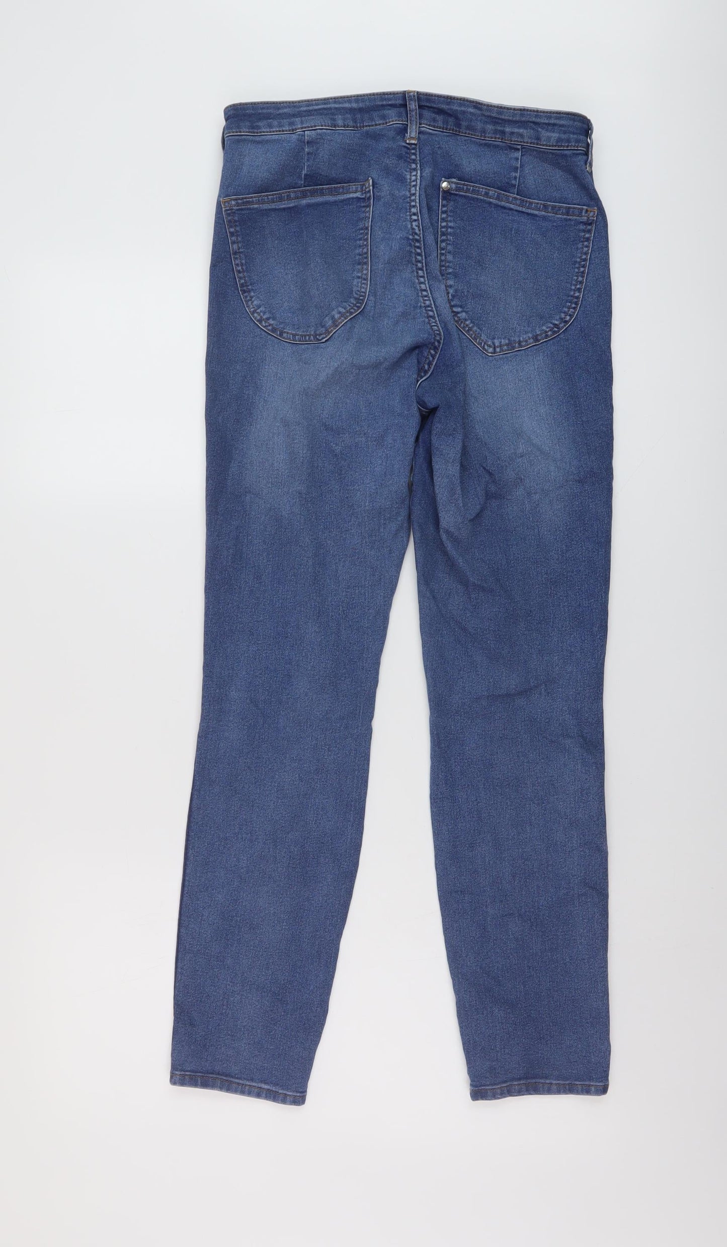 Womens UK Size 28 in H&M Regular Fit Skinny Blue Jeans