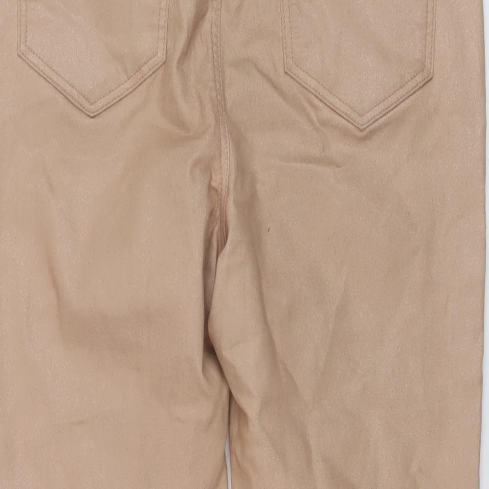 TU Womens Pink Cotton Skinny Jeans Size 10 L25 in Regular Button