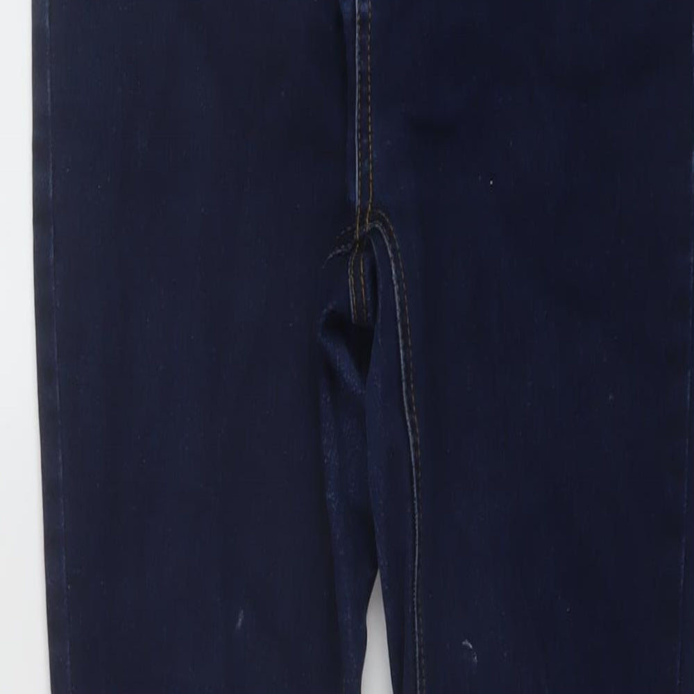 Womens UK Size 10 Warehouse Regular Fit Skinny Blue Jeans