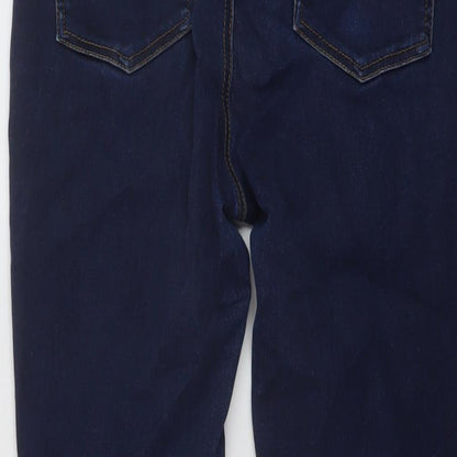 Womens UK Size 10 Warehouse Regular Fit Skinny Blue Jeans