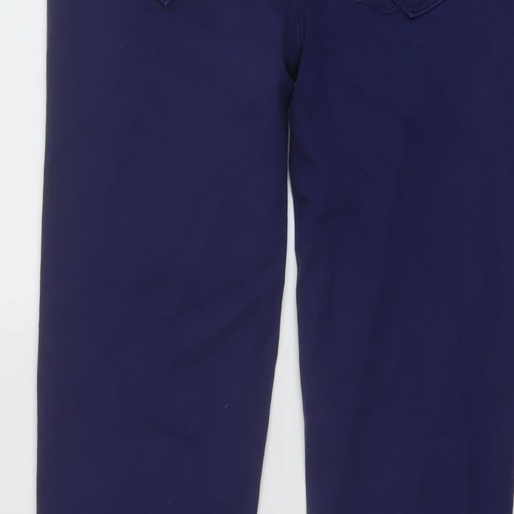 Denim & Co. Womens Blue Cotton Skinny Jeans Size 6 L30 in Regular Button