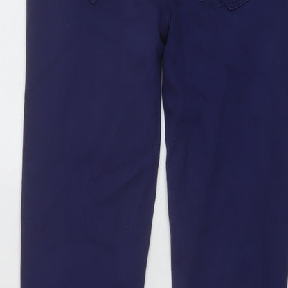 Denim & Co. Womens Blue Cotton Skinny Jeans Size 6 L30 in Regular Button