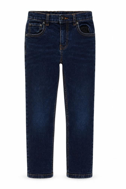TU Boys Blue Cotton Straight Jeans Size 9 Months Regular Button