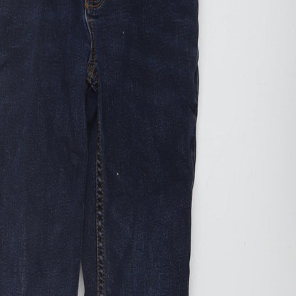 TU Boys Blue Cotton Straight Jeans Size 9 Months Regular Button