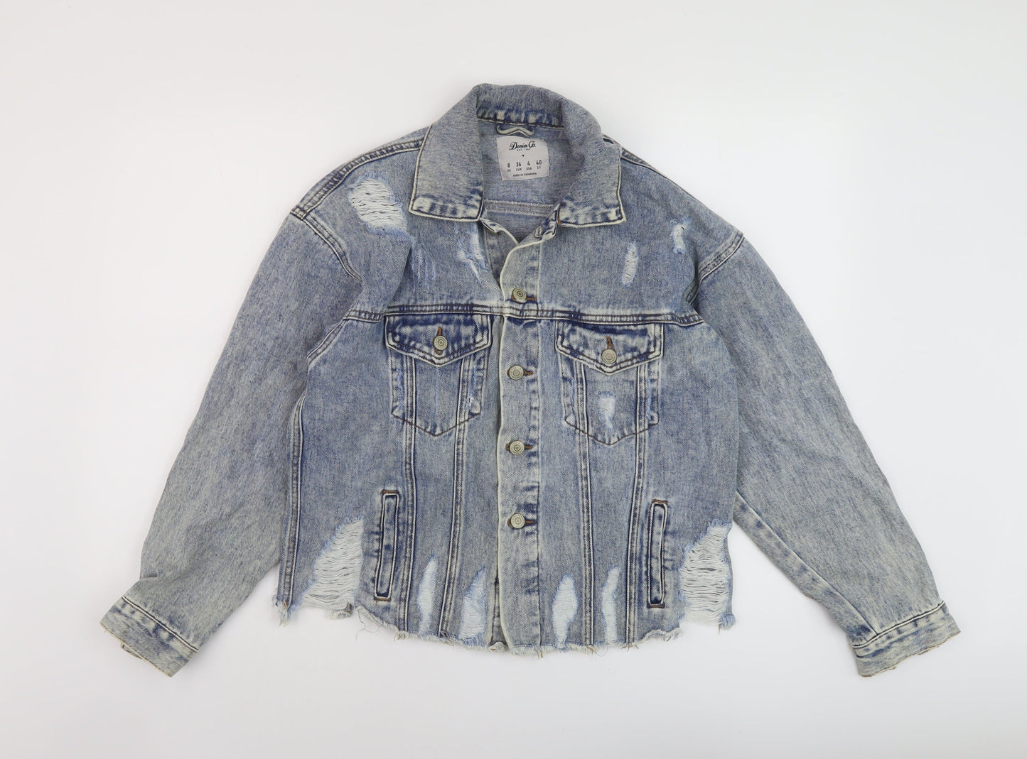 Womens UK Size 8 Denim & Co. Blue Jacket