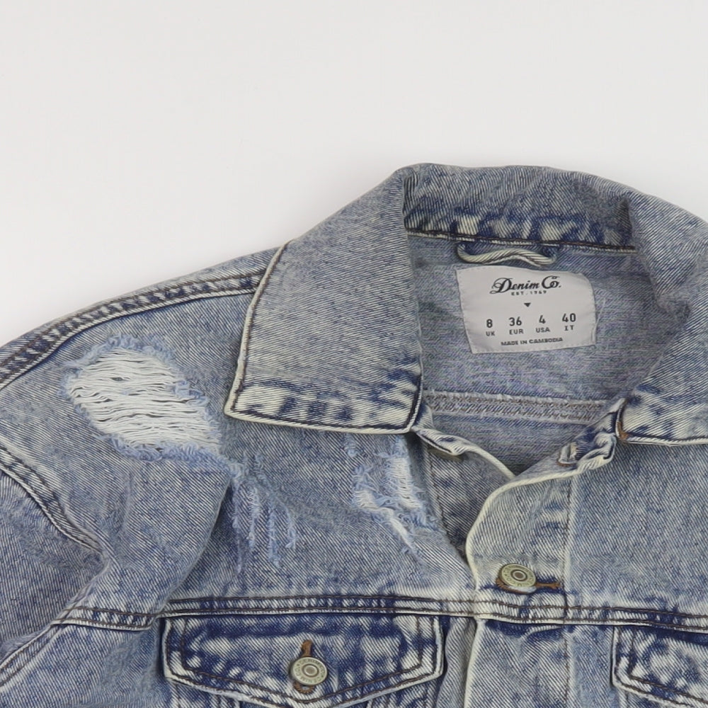 Womens UK Size 8 Denim & Co. Blue Jacket