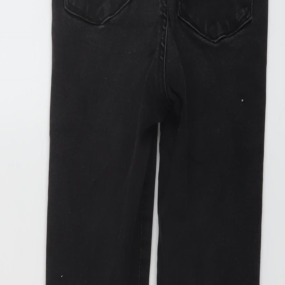 Denim & Co. Womens Grey Cotton Skinny Jeans Size 8 L26 in Regular Button