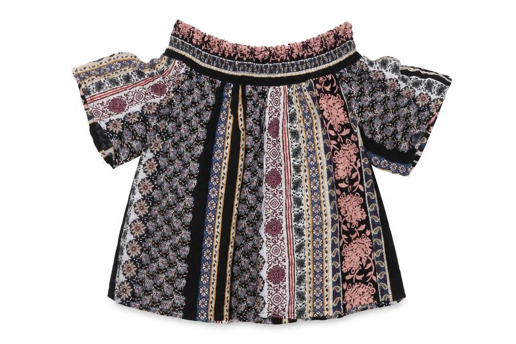 Womens UK Size 10 Topshop Multicoloured Basic Blouse