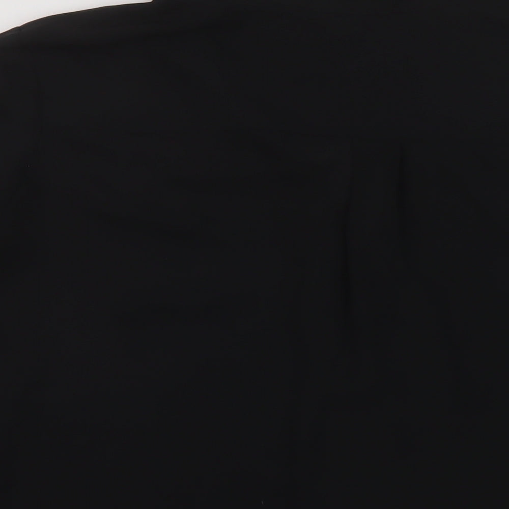 Womens UK Size XL Zara Black Basic Blouse