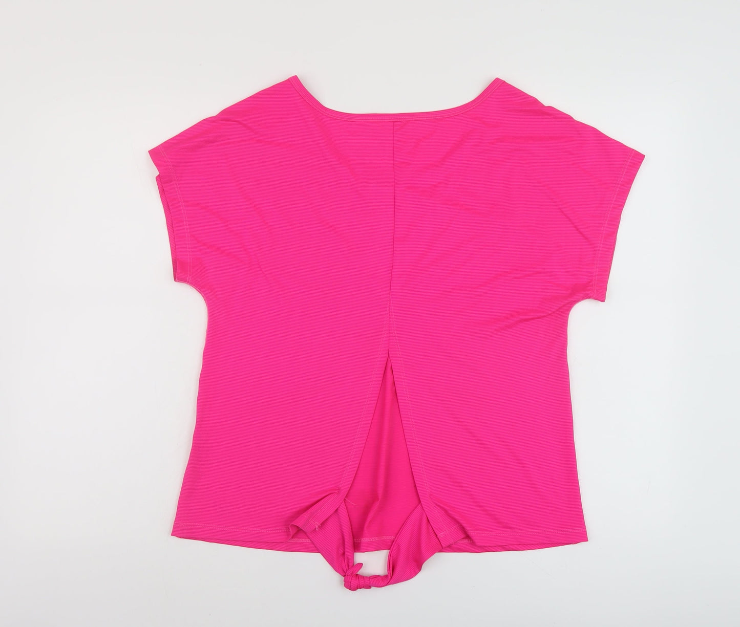 Red Herring Womens Pink Polyester Basic T-Shirt Size M Round Neck Pullover