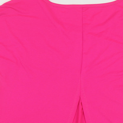 Red Herring Womens Pink Polyester Basic T-Shirt Size M Round Neck Pullover