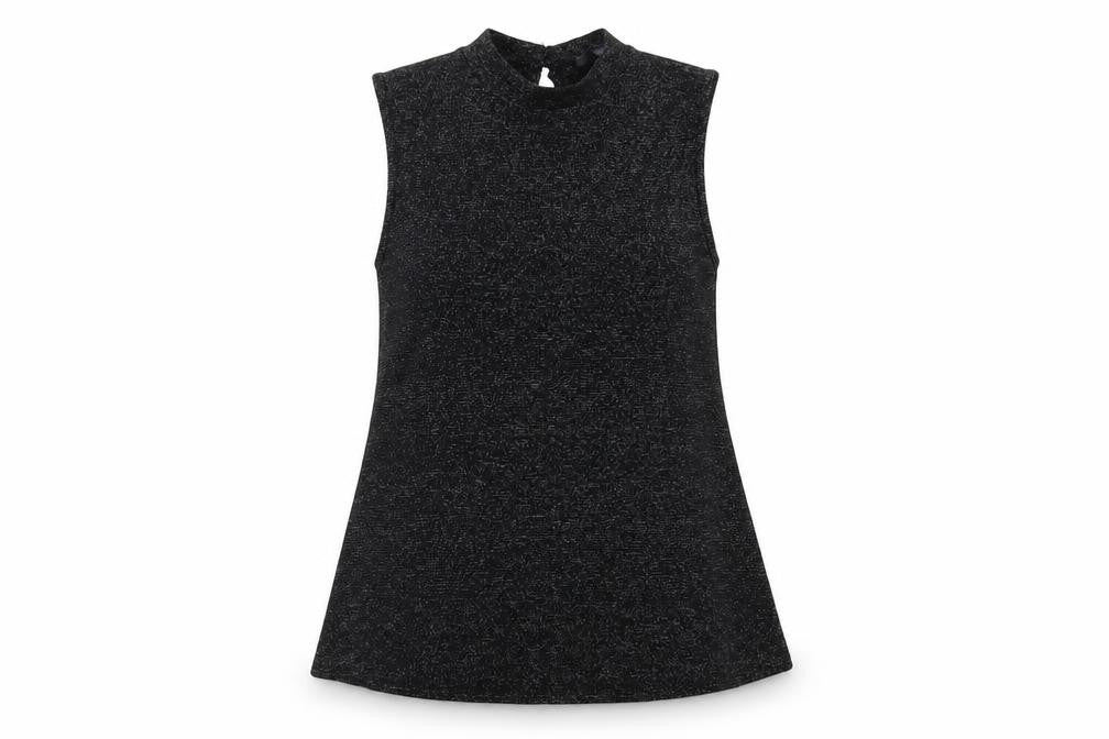 Womens UK Size 12 Dorothy Perkins Black Basic Tank