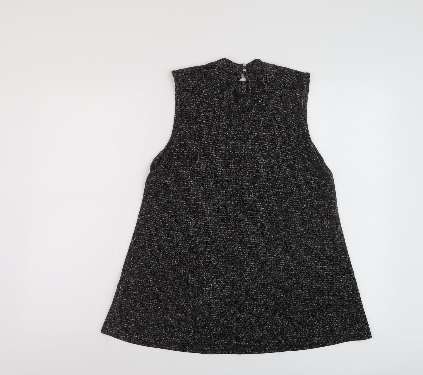 Womens UK Size 12 Dorothy Perkins Black Basic Tank