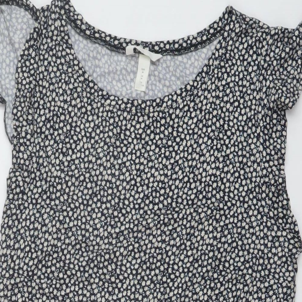 Womens UK Size M H&M Multicoloured Basic Blouse