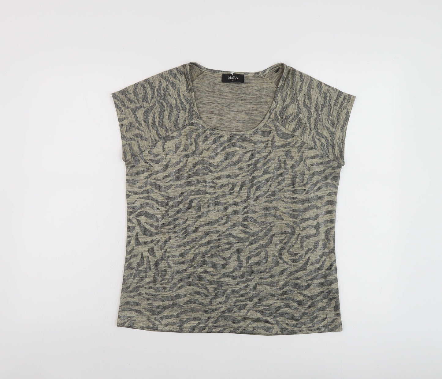 Womens UK Size M Klass Beige Basic T-Shirt
