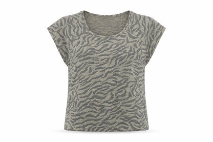 Womens UK Size M Klass Beige Basic T-Shirt