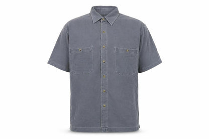 Moose Creek Mens Blue Cotton Button-Up Size M Collared Button