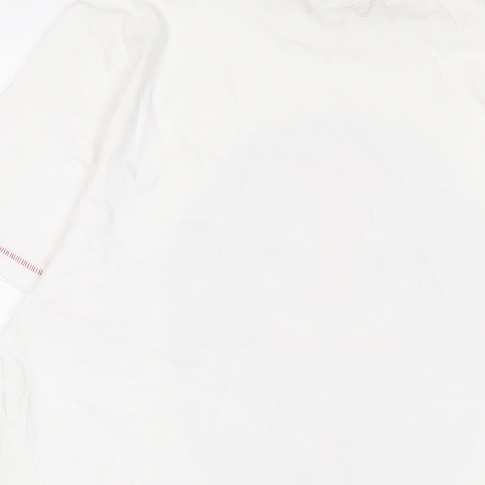 Mens UK Size L England White  T-Shirt