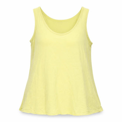 Womens UK Size 12 Per Una Yellow Basic Tank