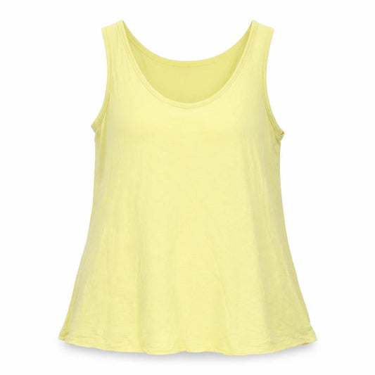 Womens UK Size 12 Per Una Yellow Basic Tank