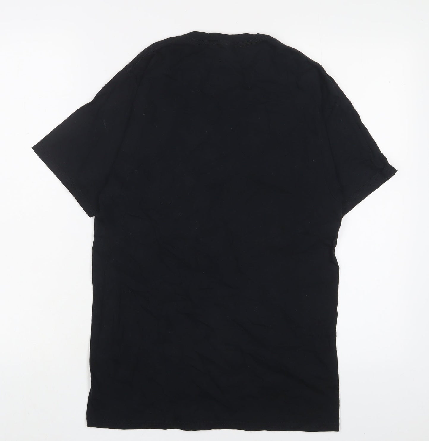 WWE Womens Black Cotton Basic T-Shirt Size S Crew Neck - Sasha Banks