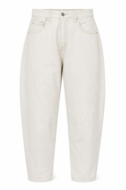 Womens UK Size L Pull&Bear Regular Fit Tapered Beige Jeans