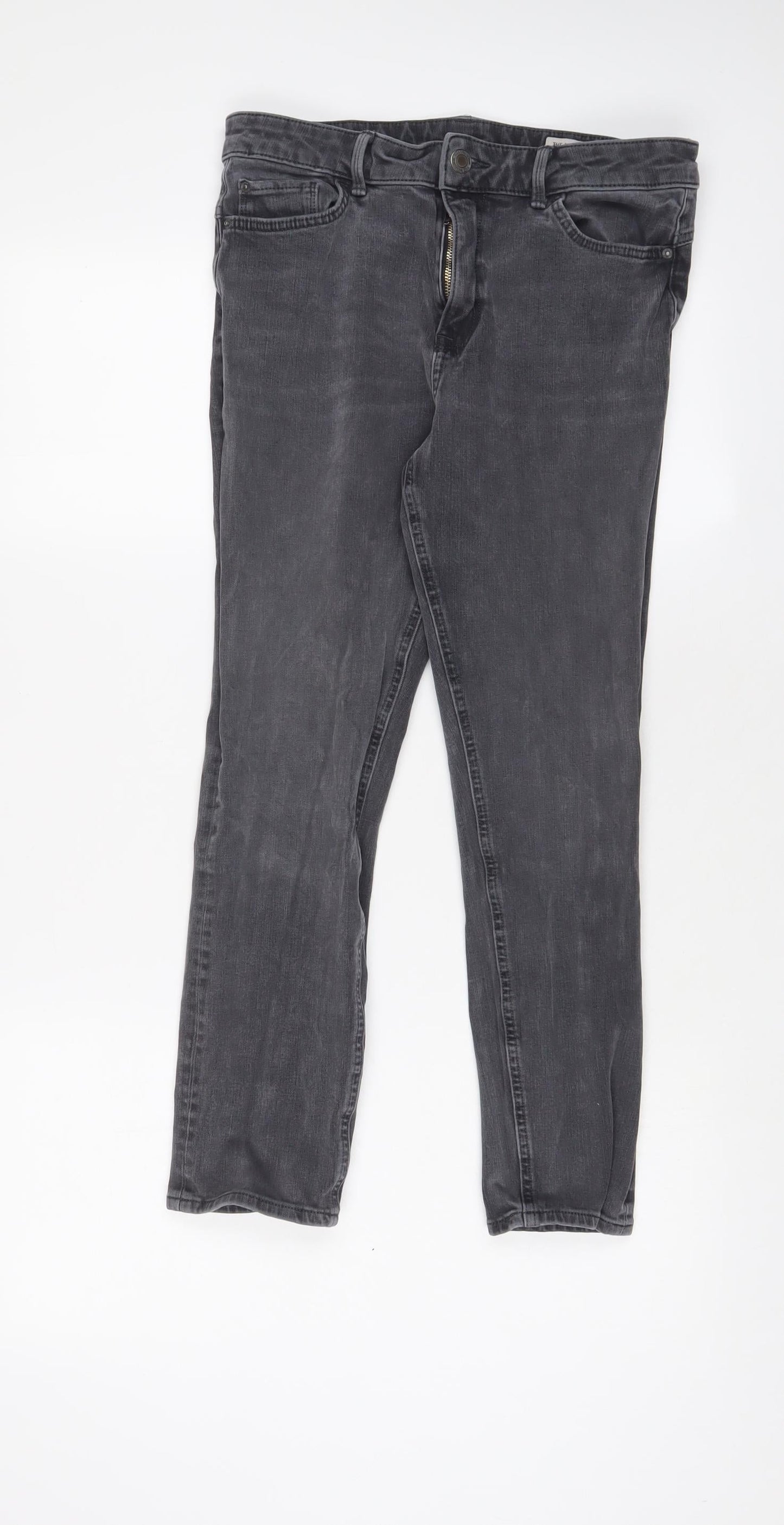 Womens UK Size 12 Marks and Spencer Regular Fit Skinny Grey Jeans