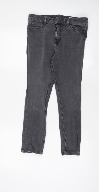 Womens UK Size 12 Marks and Spencer Regular Fit Skinny Grey Jeans