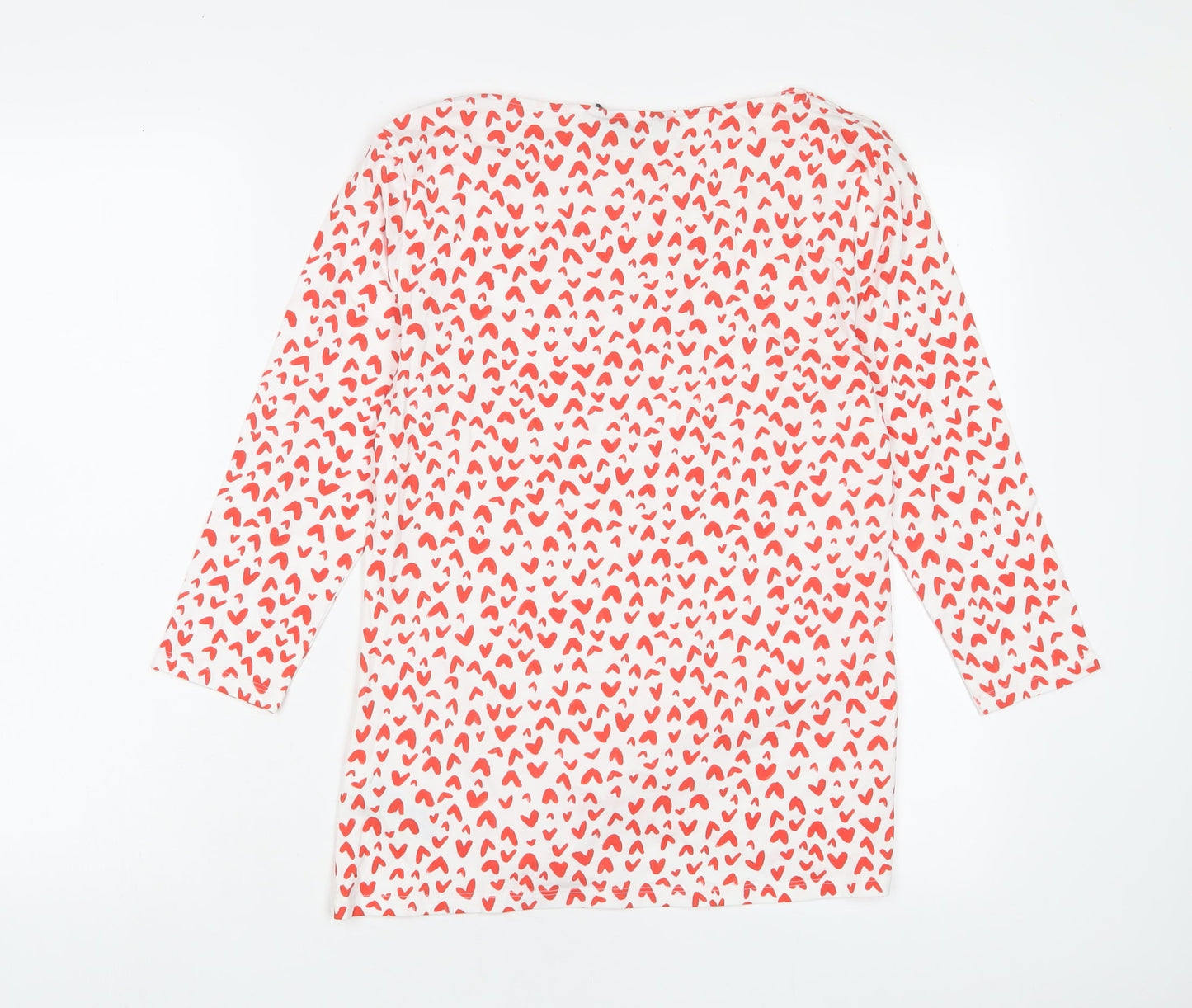 Womens UK Size 12 Marks and Spencer Red Basic T-Shirt