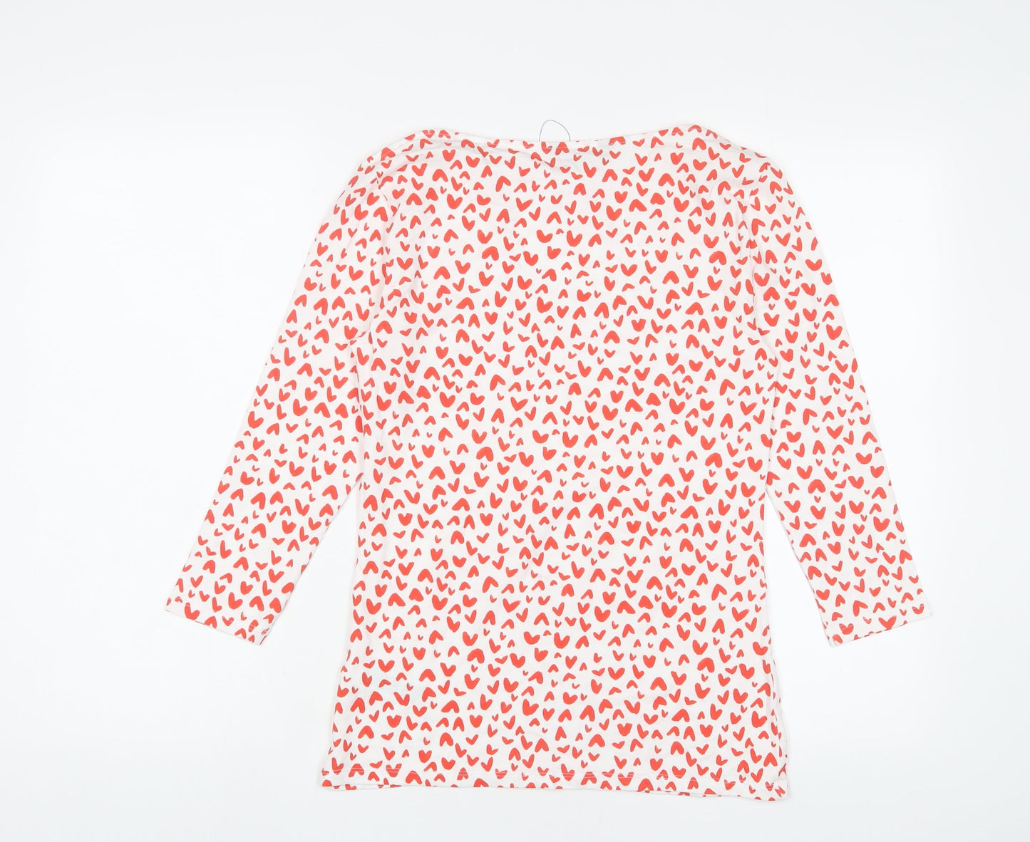 Womens UK Size 10 Marks and Spencer Red Basic T-Shirt