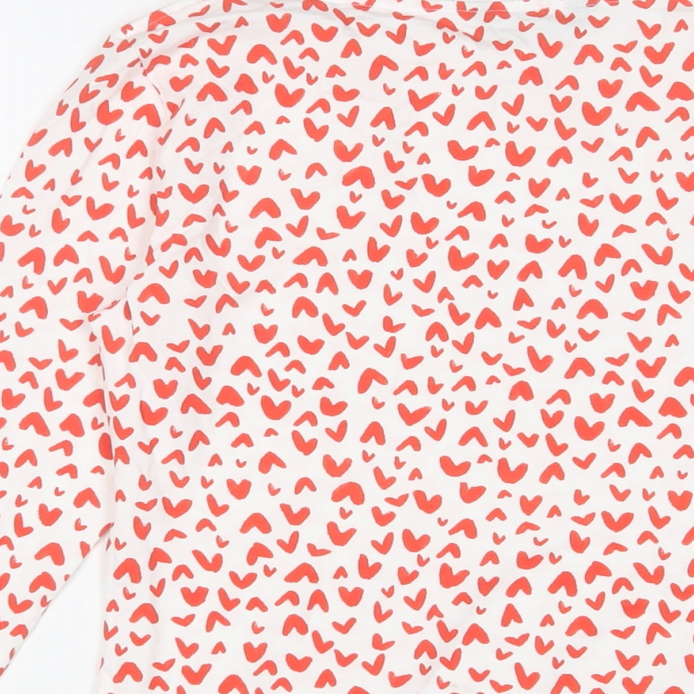 Womens UK Size 10 Marks and Spencer Red Basic T-Shirt