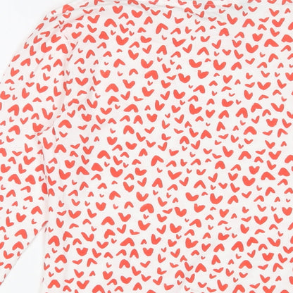 Womens UK Size 10 Marks and Spencer Red Basic T-Shirt