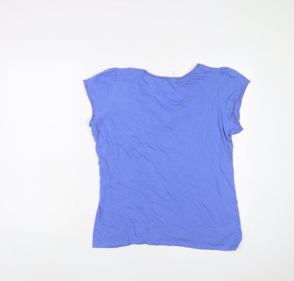 Womens UK Size 18 Marks and Spencer Purple Basic T-Shirt