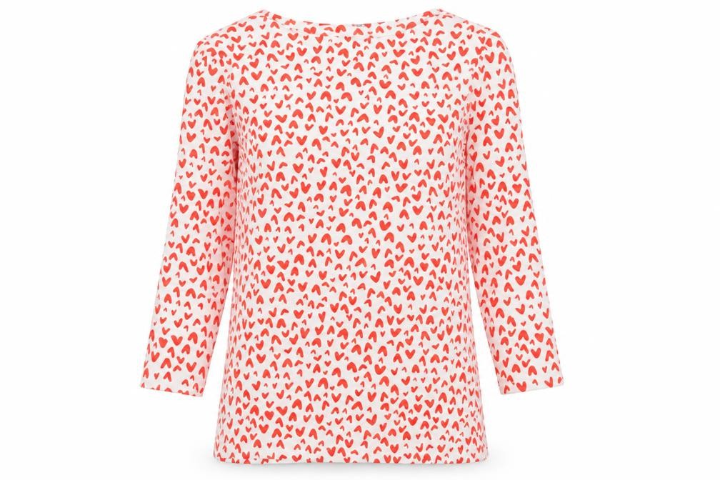 Womens UK Size 10 Marks and Spencer Red Basic T-Shirt
