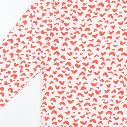 Womens UK Size 10 Marks and Spencer Red Basic T-Shirt