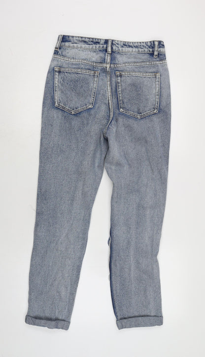 Womens UK Size 8 The Rockin Rev Regular Fit Straight Blue Jeans
