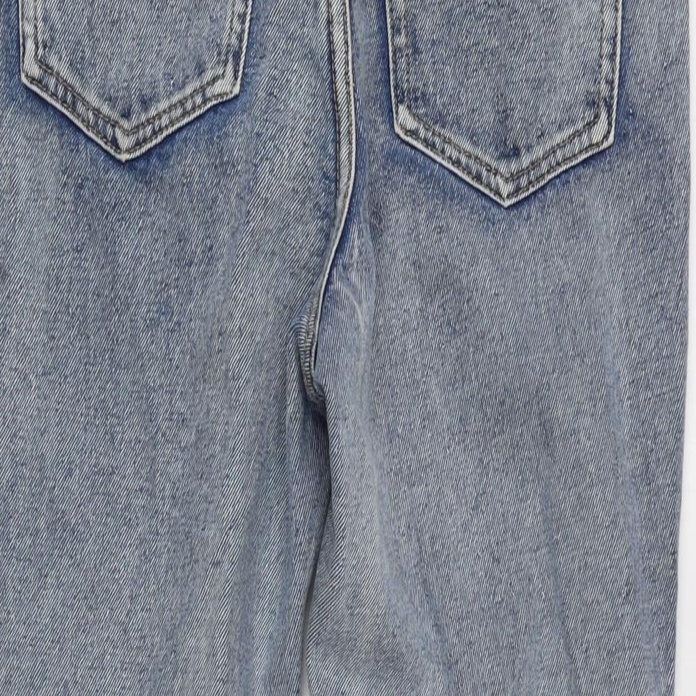 Womens UK Size 8 The Rockin Rev Regular Fit Straight Blue Jeans