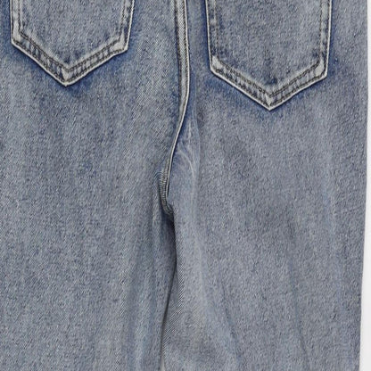 Womens UK Size 8 The Rockin Rev Regular Fit Straight Blue Jeans