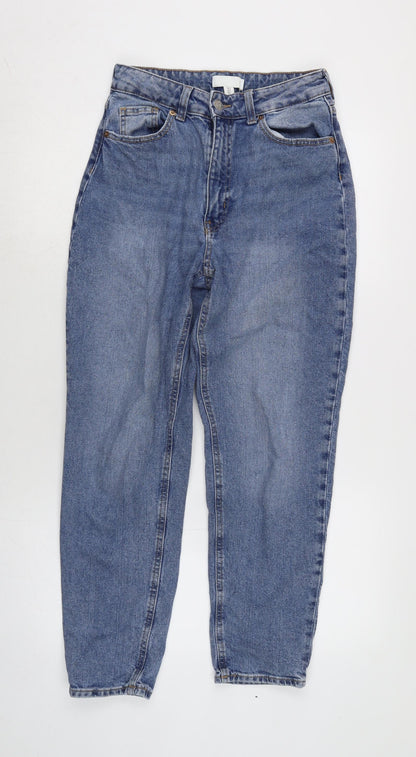 Womens UK Size 8 H&M Regular Fit Straight Blue Jeans
