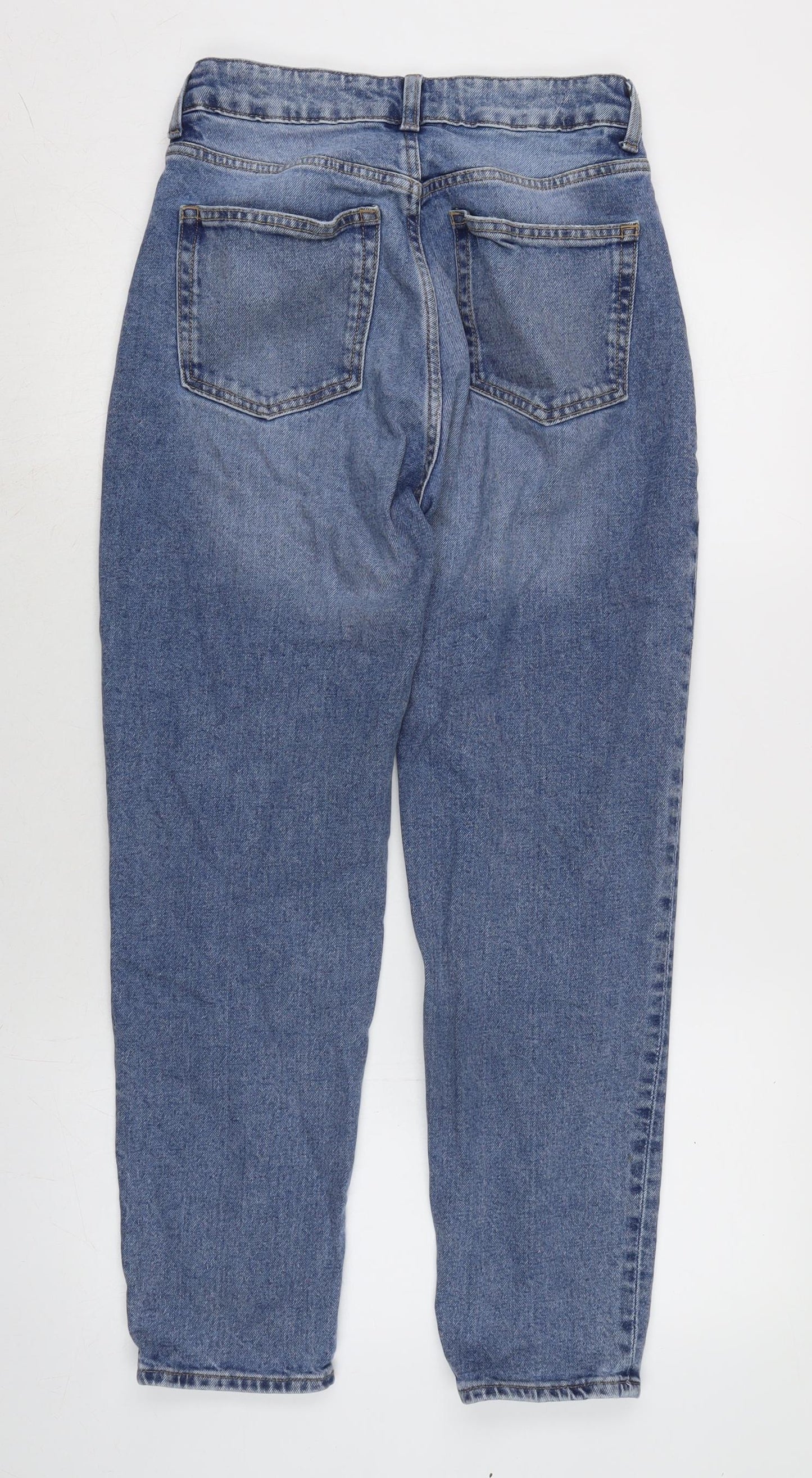 Womens UK Size 8 H&M Regular Fit Straight Blue Jeans