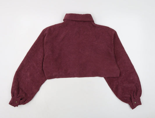 Nasty Gal Womens Purple Jacket Size 8 Button