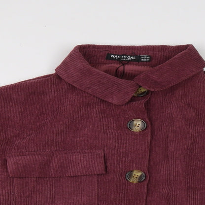 Nasty Gal Womens Purple Jacket Size 8 Button