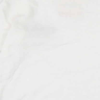 Hollister Womens White Cotton Pullover Sweatshirt Size S