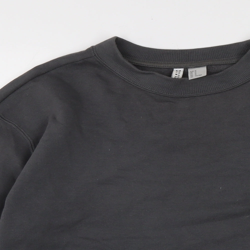 Divided Womens Grey Cotton Pullover Sweatshirt Size M