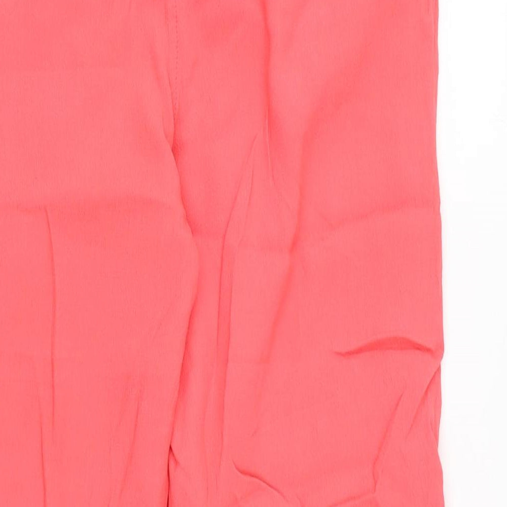 Womens UK Size 12 NEXT Regular Fit  Pink Trousers
