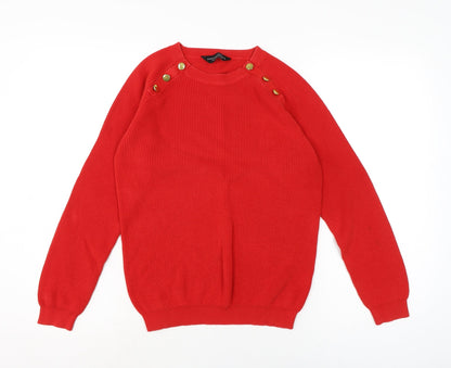 Womens UK Size 12 Dorothy Perkins Red Pullover Jumper